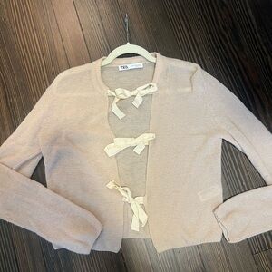 Zara Lightweight Sweater With Ties